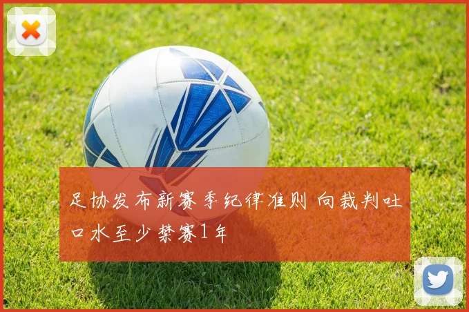 足协发布新赛季纪律准则 向裁判吐口水至少禁赛1年